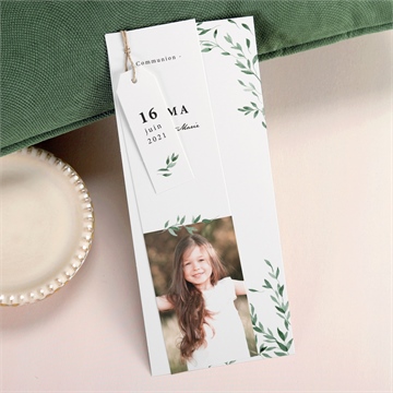 Faire-part communion belle simplicité