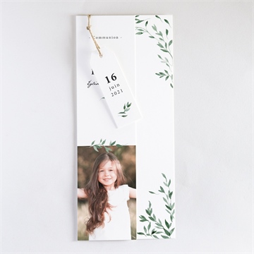 Faire-part communion belle simplicité - Faire-part assemblé
