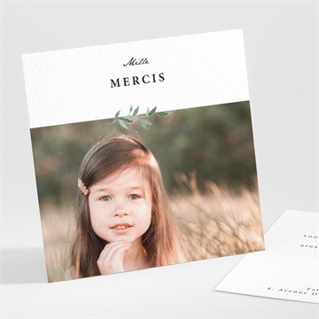 Remerciement communion belle simplicité