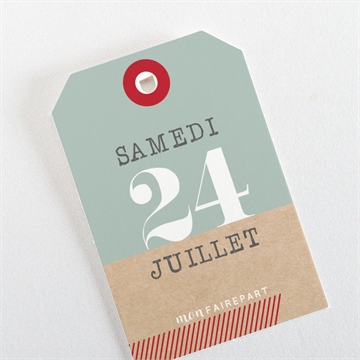 Etiquette mariage voyage voyage - Dos de l'étiquette