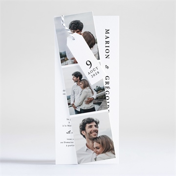 Faire-part mariage epuré