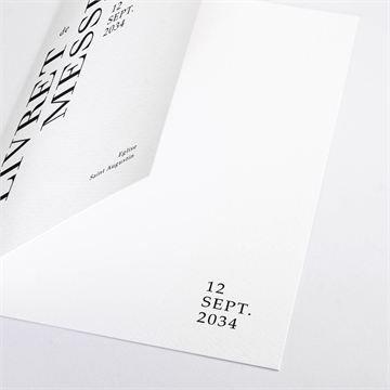 Livret de messe mariage lettering - Détail du livret