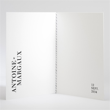 Livret de messe mariage lettering - Intérieur du livret