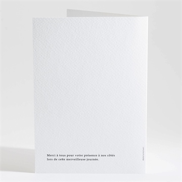 Livret de messe mariage lettering - Dos du livret