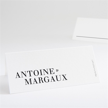 Marque-place mariage lettering