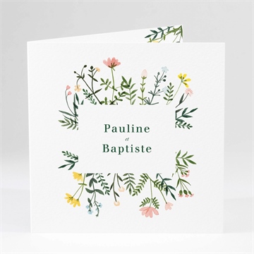 Faire-part mariage encadrés