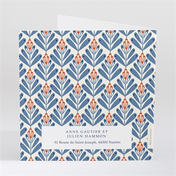 Faire-part mariage so vintage - Dos du faire-part