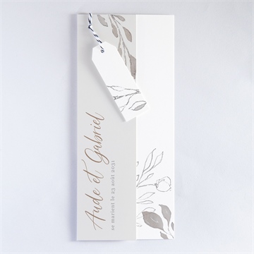 Faire-part mariage élégance - Faire-part assemblé