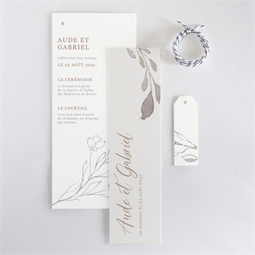 Faire-part mariage élégance - Vue d'ensemble