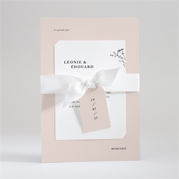 Faire-part mariage delicatesse