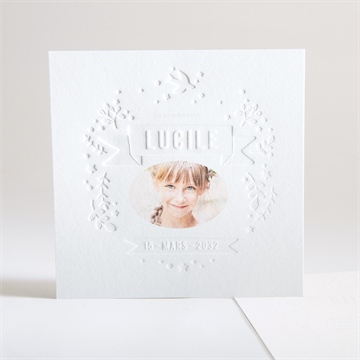 Faire-part communion lumière