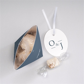 Boîte surprise mariage délicatesse - Intérieur de la boîte