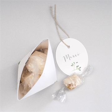 Boîte surprise mariage douceur du pinceau - Intérieur de la boîte