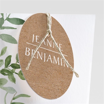 Boîte surprise mariage nature chic - Détail de la boîte