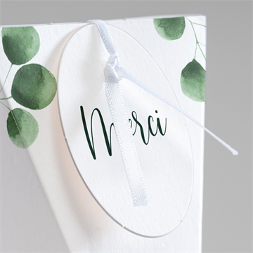 Boîte surprise mariage fraîcheur végétale - Détail de la boîte