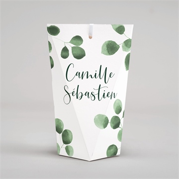 Boîte surprise mariage fraîcheur végétale - Dos de la boîte