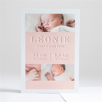 Faire-part naissance sa gravure