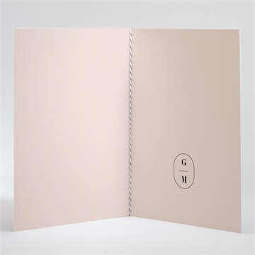 Livret de messe mariage en terracotta - Intérieur du livret