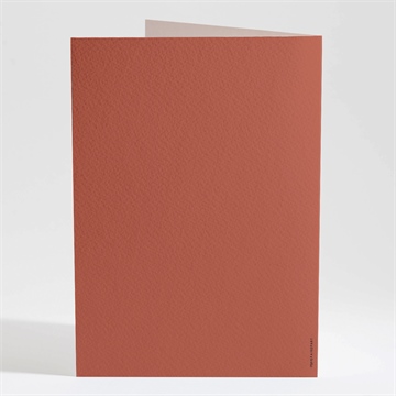 Livret de messe mariage en terracotta - Dos du livret