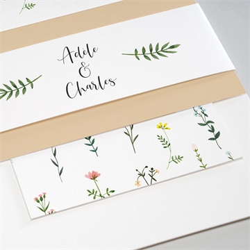 Faire-part mariage joie et couleurs - Détail du faire-part