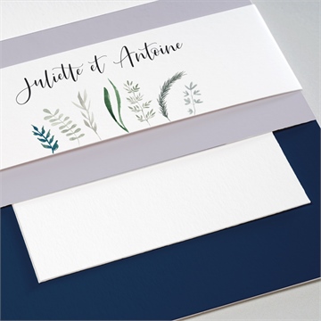 Faire-part mariage notre bouquet - Détail du faire-part