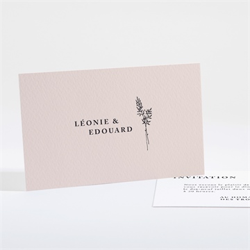 Carton d'invitation mariage delicatesse