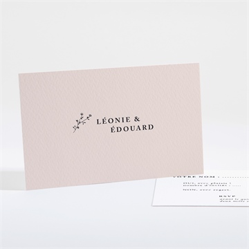 Carton réponse mariage delicatesse