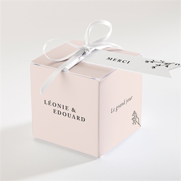 Boîte de dragées mariage delicatesse