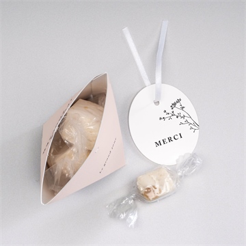 Boîte surprise mariage delicatesse - Intérieur de la boîte