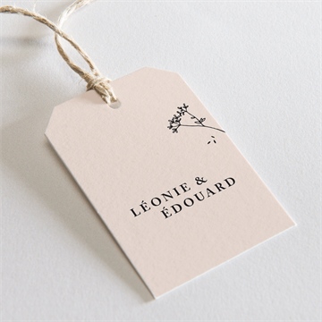 Etiquette mariage delicatesse