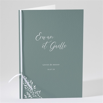 Livret de messe mariage elégante poésie
