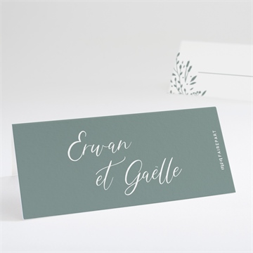 Marque-place mariage elégante poésie