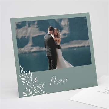 Remerciement mariage elégante poésie