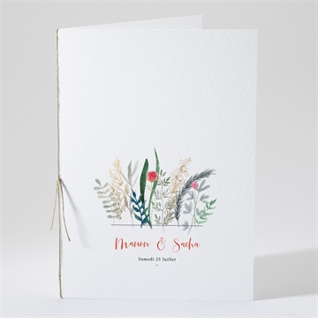 Livret de messe mariage douceur printanière