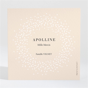 Remerciement naissance douce constellation