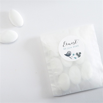 Sticker naissance dans sa couronne - Mise en situation