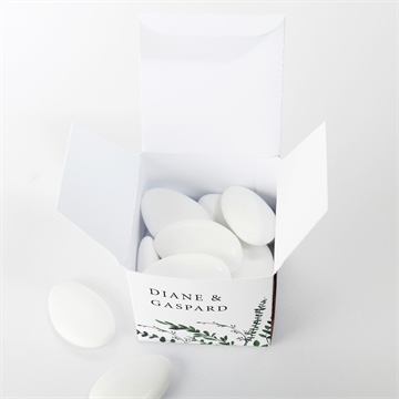 Boîte de dragées mariage evidemment - Intérieur de la boîte