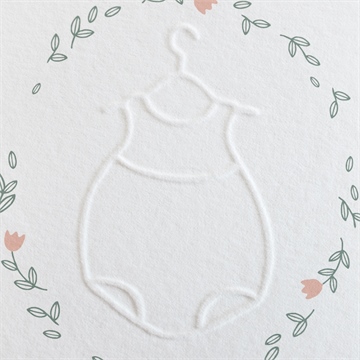 Faire-part naissance délicatement - Détail du faire-part