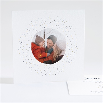 Carte de voeux voeux en or