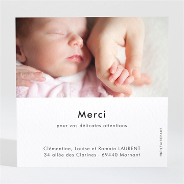 Remerciement naissance petit nid