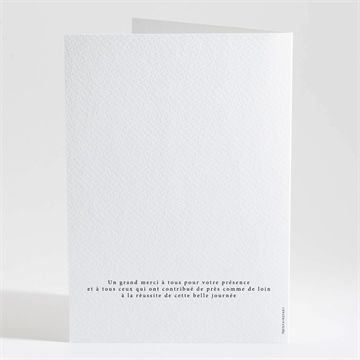 Livret de messe mariage nuances - Dos du livret