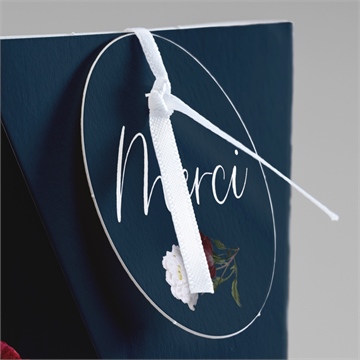 Boîte surprise mariage fleurs de nuit - Détail de la boîte