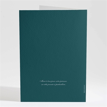 Livret de messe mariage monogramme - Dos du livret