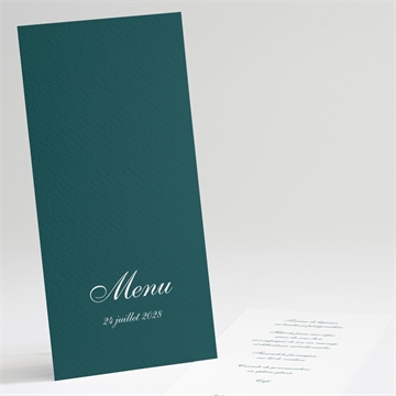 Menu mariage monogramme