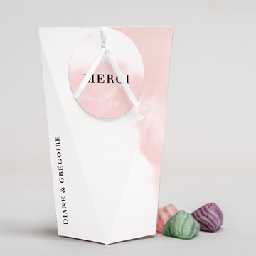 Boîte surprise mariage black et pastel