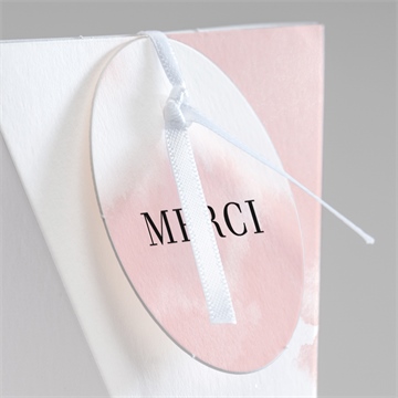 Boîte surprise mariage black et pastel - Détail de la boîte