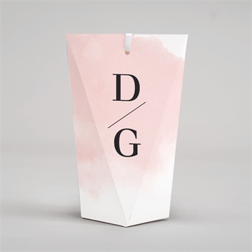 Boîte surprise mariage black et pastel - Dos de la boîte