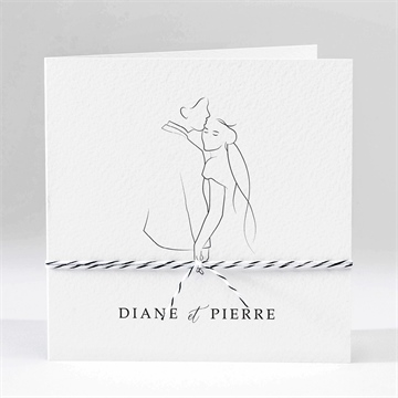 Faire-part mariage belle esquisse