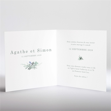 Faire-part mariage l'absolu - Intérieur du faire-part