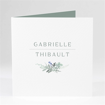 Faire-part mariage poésie d'aquarelle